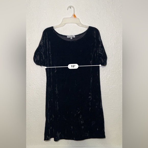The Vanity Room black crushed velvet short dress size small - Picture 9 of 10